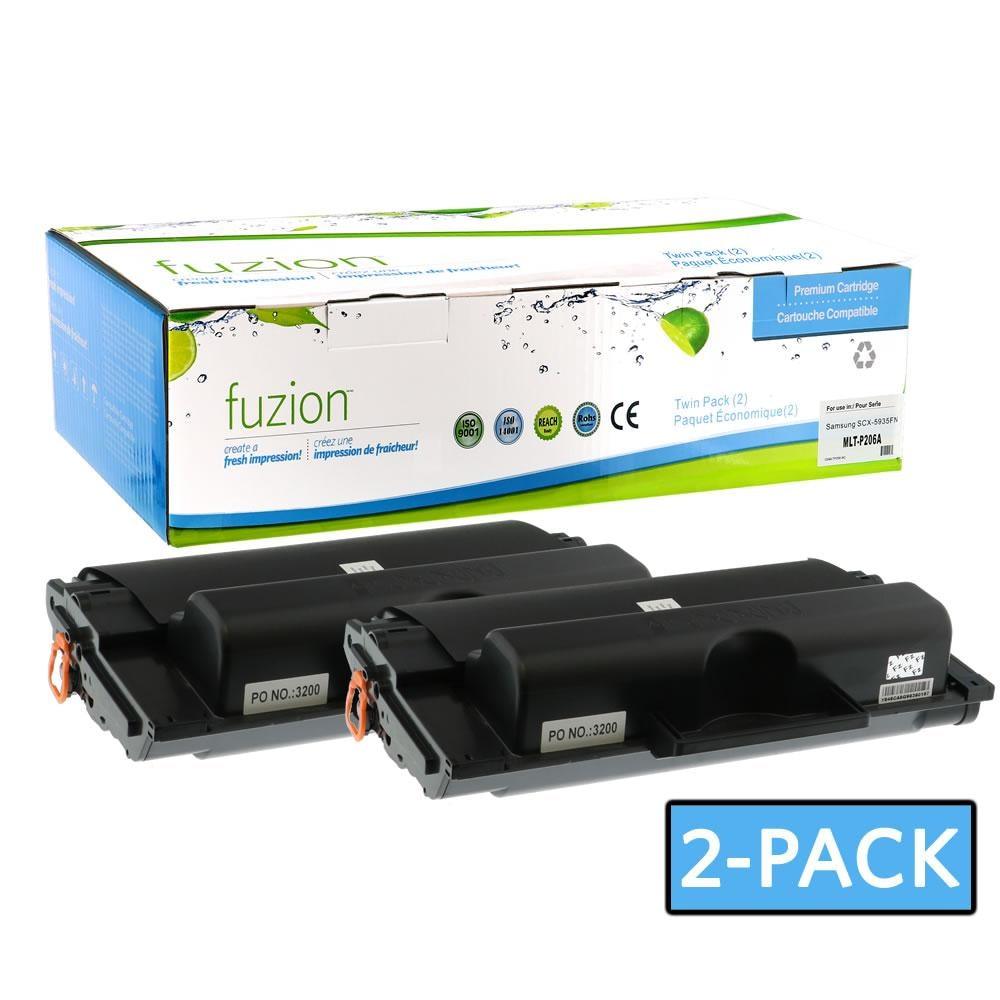 Fuzion New Compatible Toner for Samsung MLT-P206 s (2) - Black