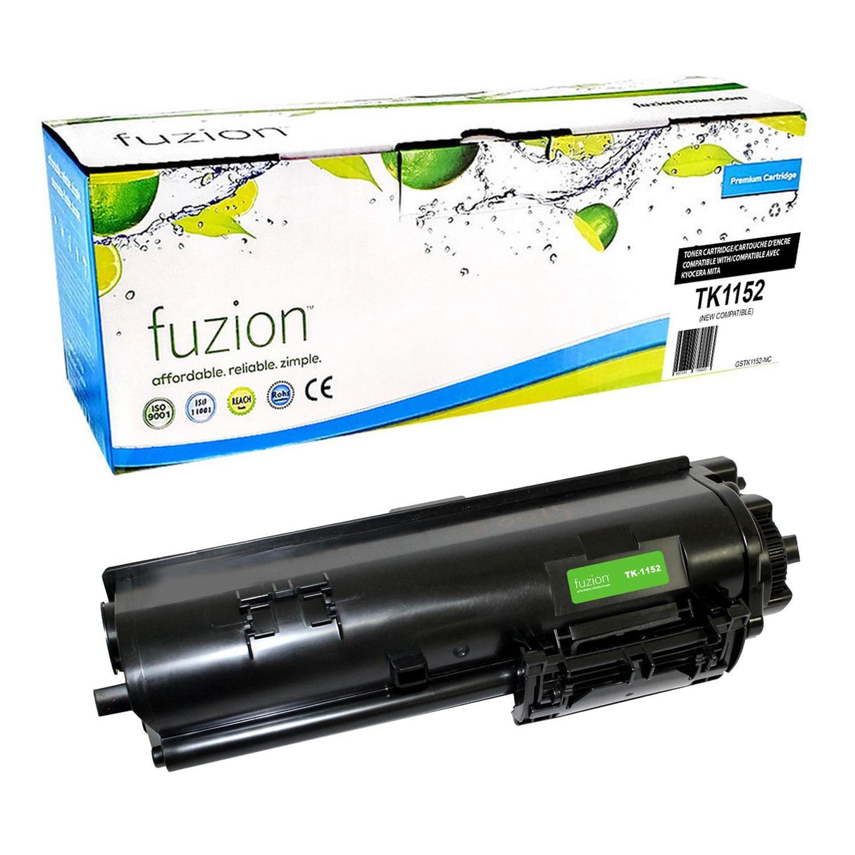 Fuzion New Compatible Toner for Kyocera Mita TK-1152 - Black