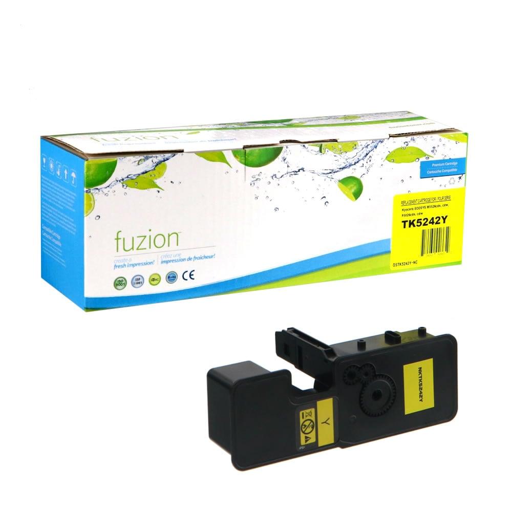 Fuzion New Compatible Toner for Kyocera TK-5242Y - Yellow