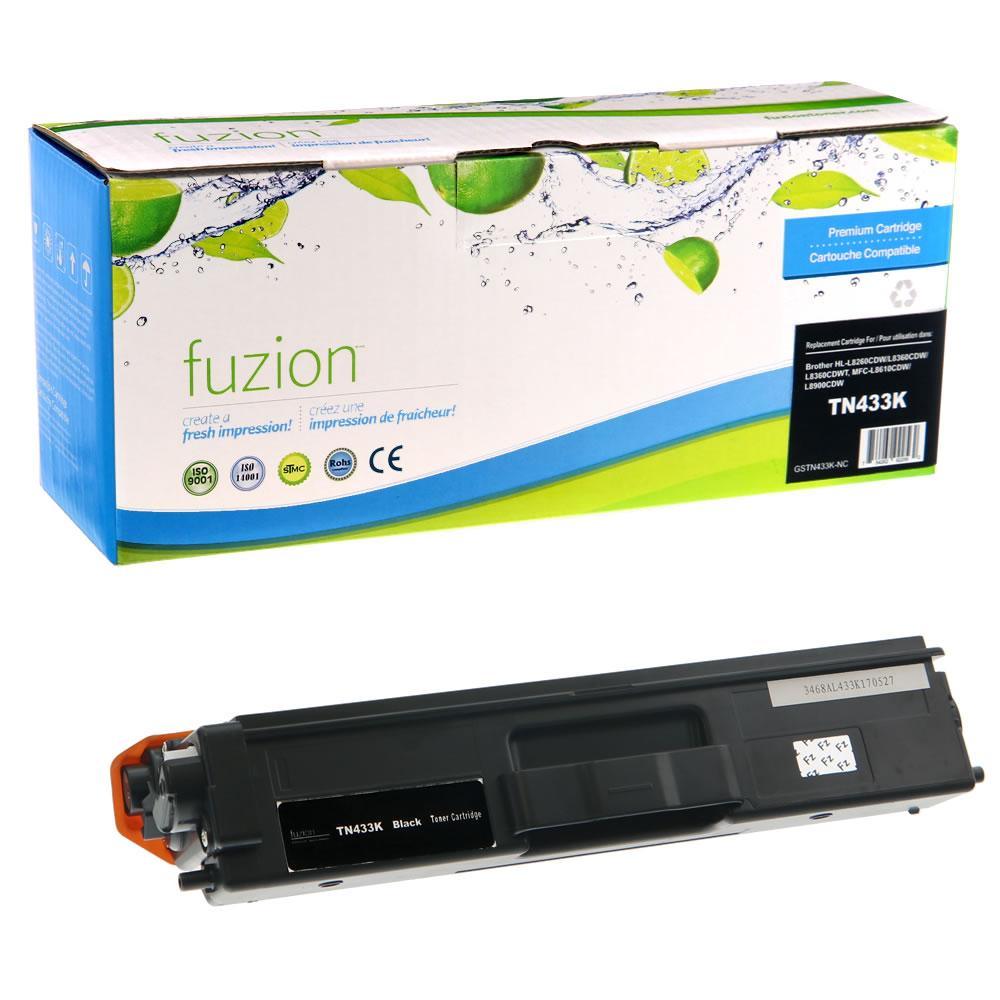 Fuzion New Compatible Toner for Brother TN433BK - Black
