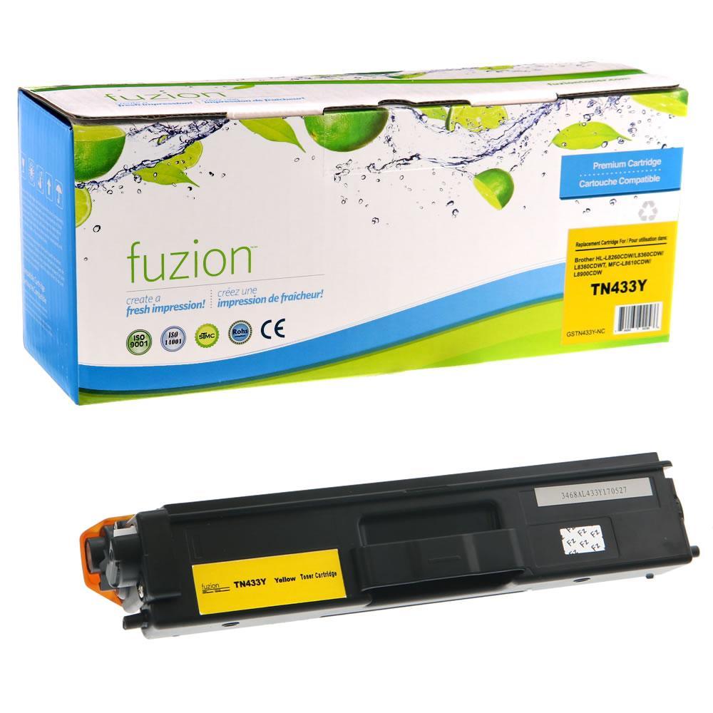Fuzion New Compatible Toner for Brother TN433Y - Yellow