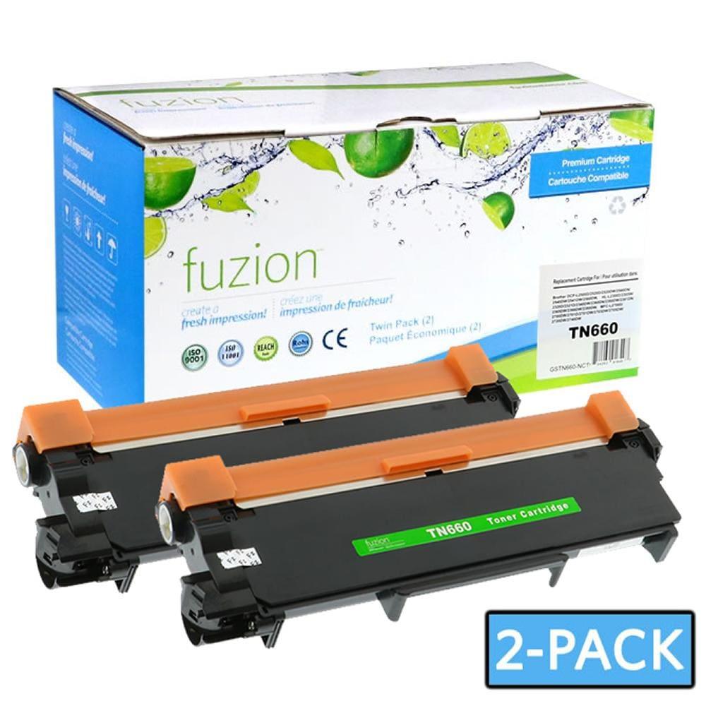 Fuzion New Compatible Toner for Brother TN660 - (2/Pack)