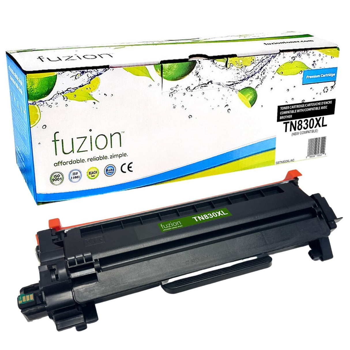 Fuzion Brother TN830XL New Compatible Toner Cartridge - 3000 Pages