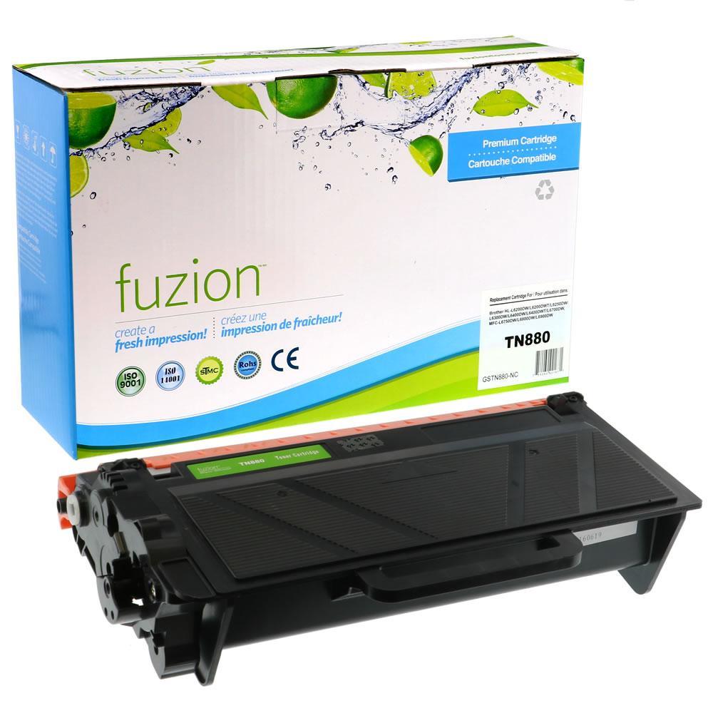 Fuzion Super High Yield Laser Toner Cartridge - for Brother TN880 - Black-12,000 Yield