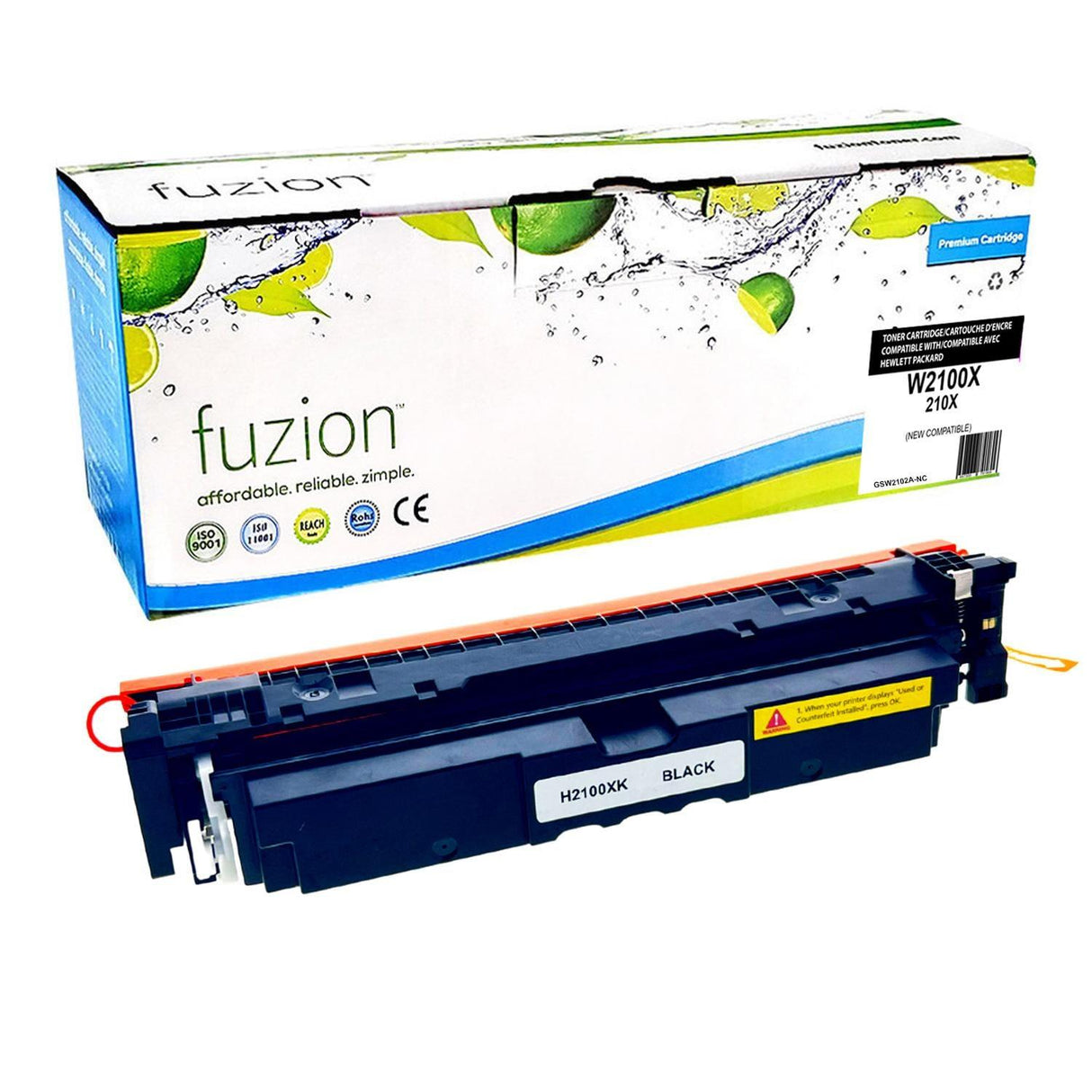 Fuzion New Compatible Toner for HP W2100X (210X) - Black