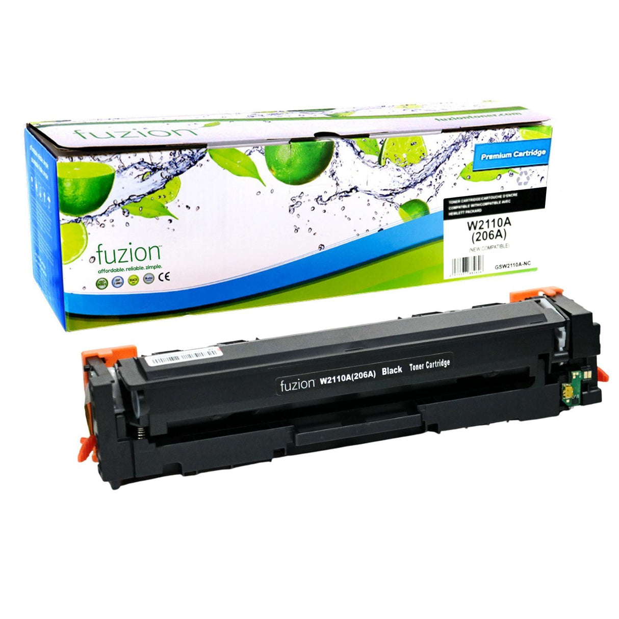 Fuzion New Compatible Toner for HP W2110A (206A) - Black