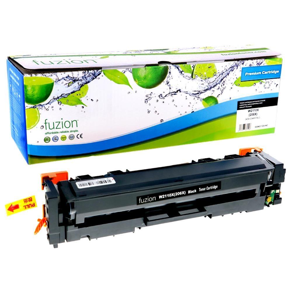 Fuzion New Compatible Toner for HP W2110X (206X) - Black