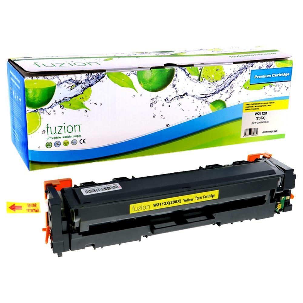 Fuzion New Compatible Toner for HP W2112X (206X) - Yellow
