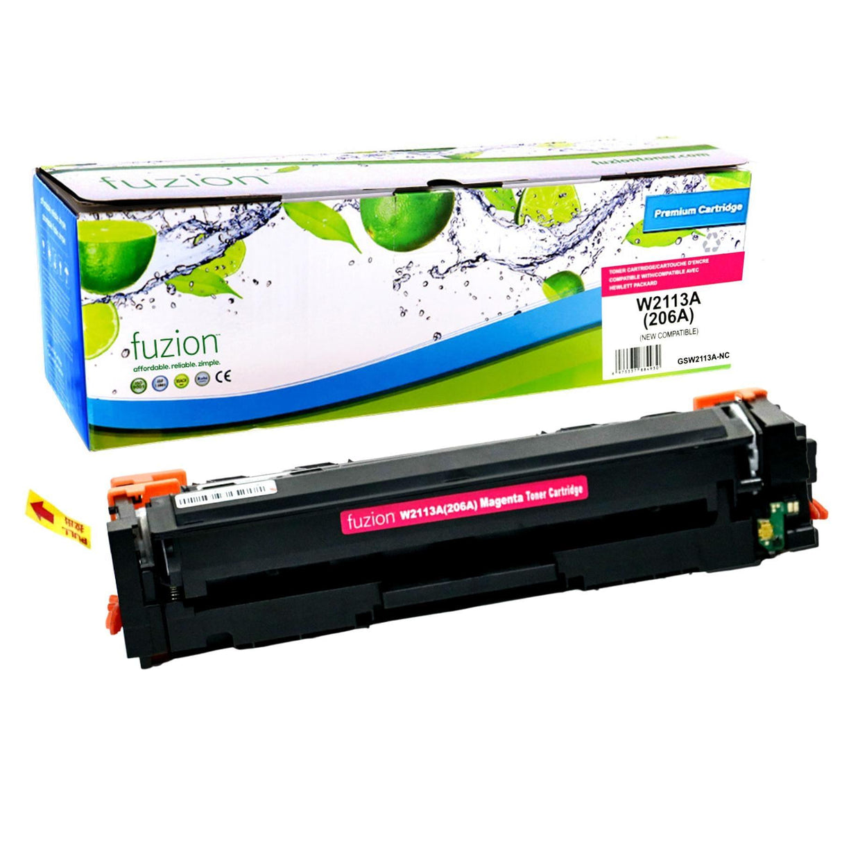 Fuzion New Compatible Toner for HP W2113A (206A) - Magenta