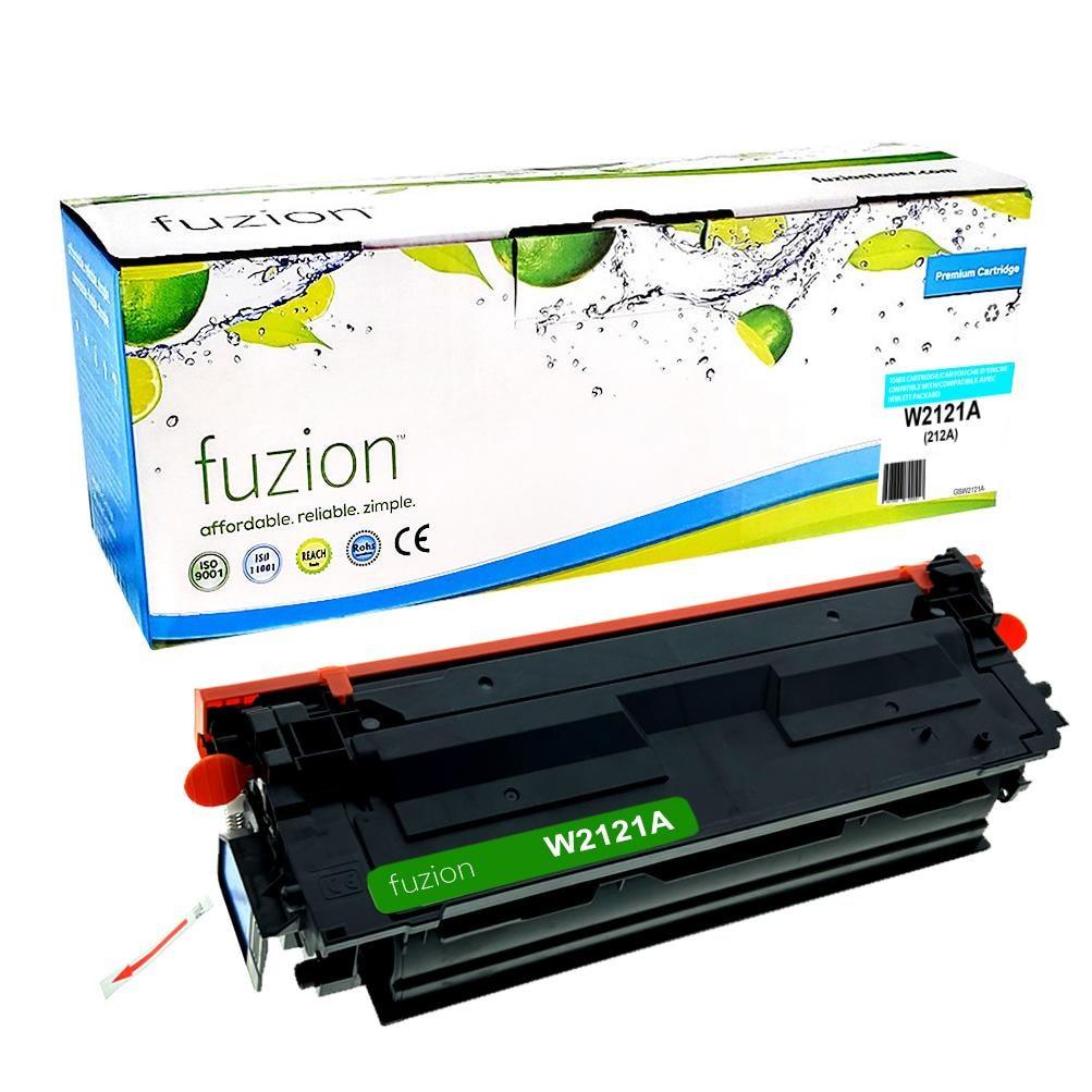 Fuzion Remanufactured Toner for HP W2121A (212A) - Cyan