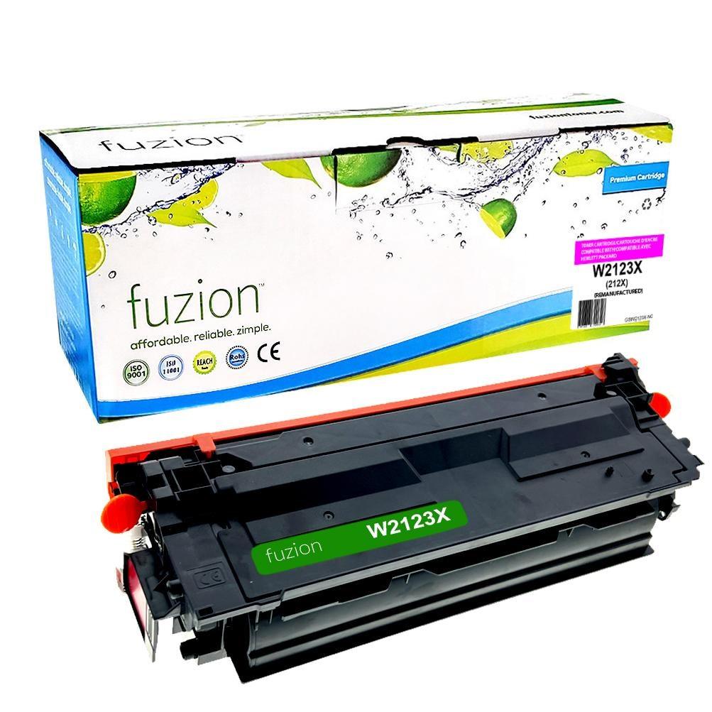 Fuzion Remanufactured Toner for HP W2123X (212X) - Magenta