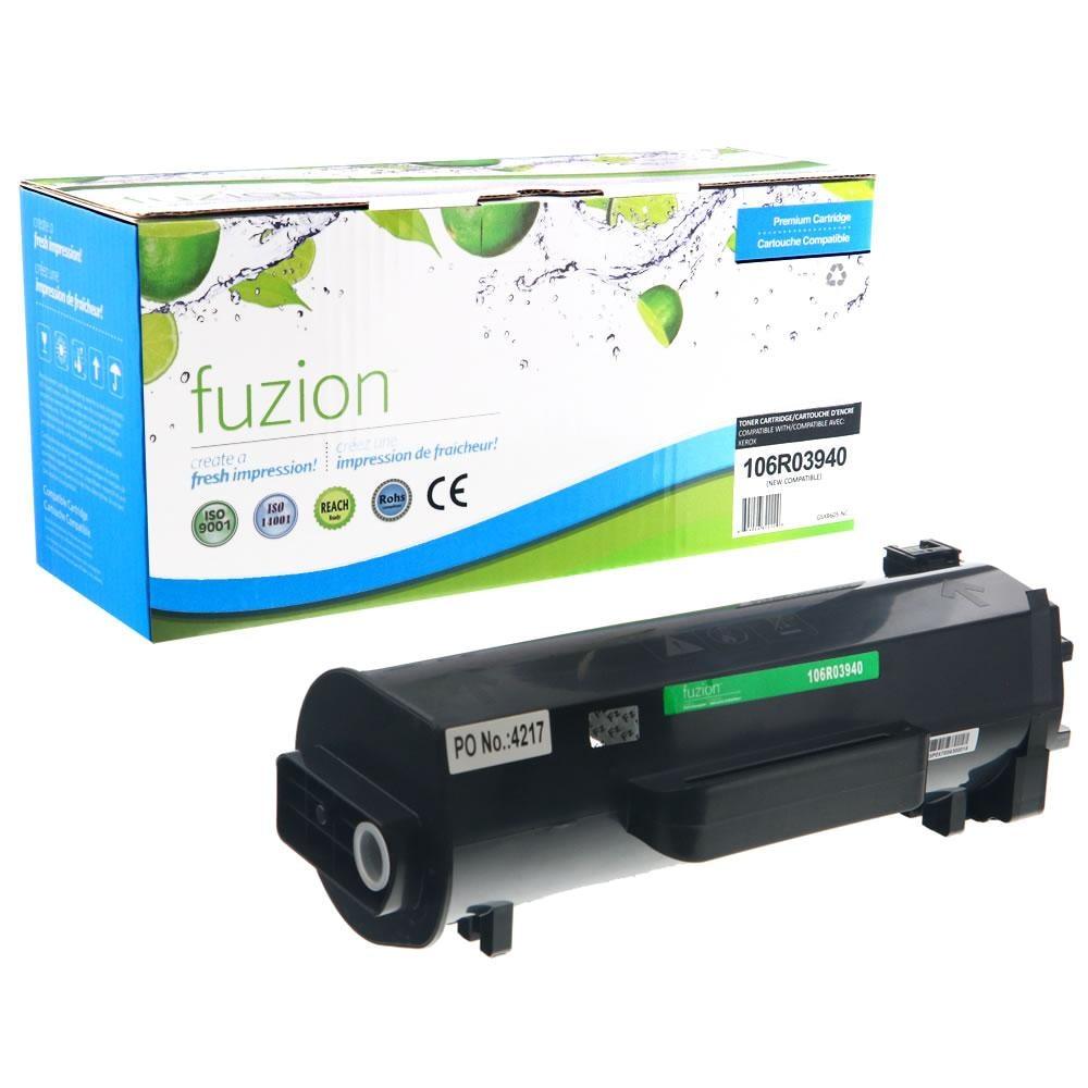 Fuzion New Compatible Toner for Xerox 106R03940 - Black