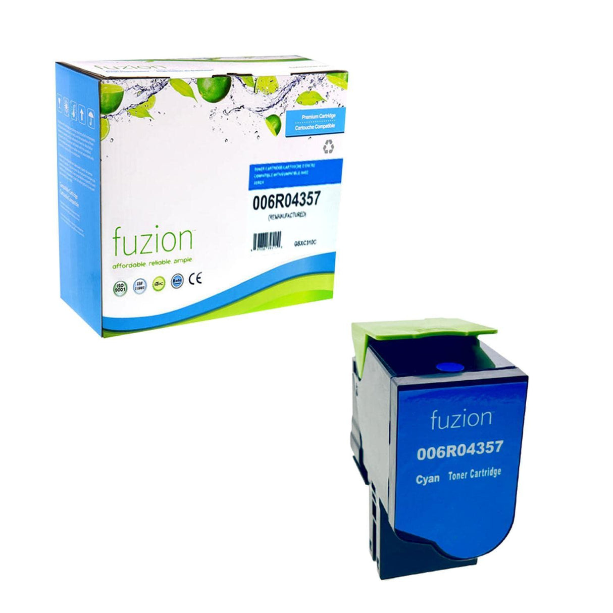 Fuzion Remanufactured Toner for Xerox 006R04357 - Cyan