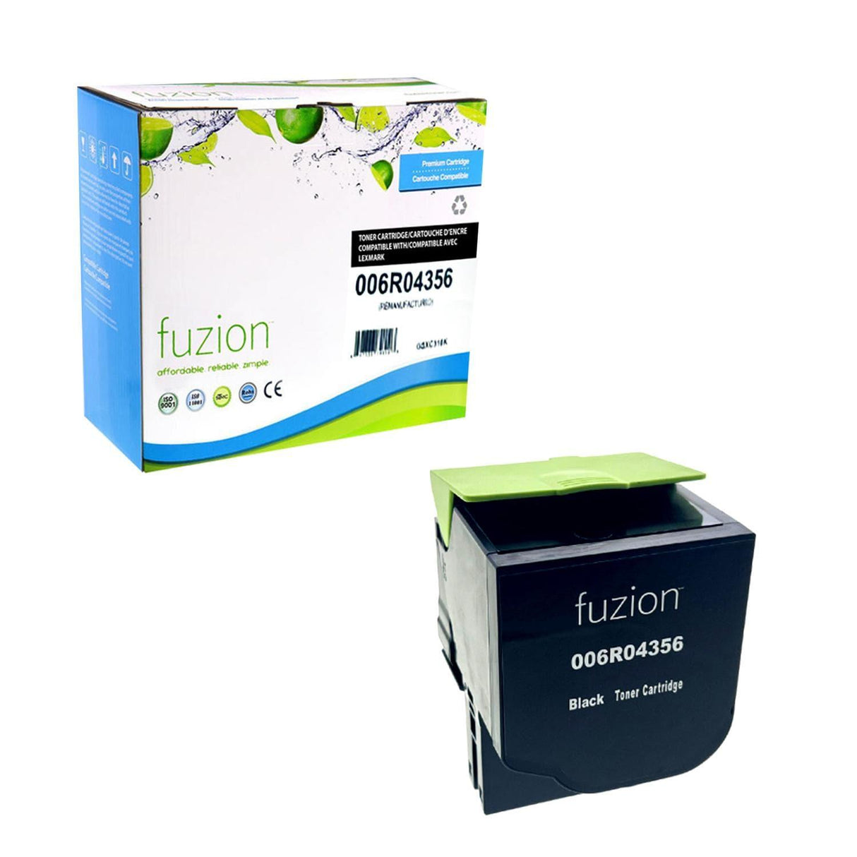 Fuzion Remanufactured Toner for Xerox 006R04356 - Black