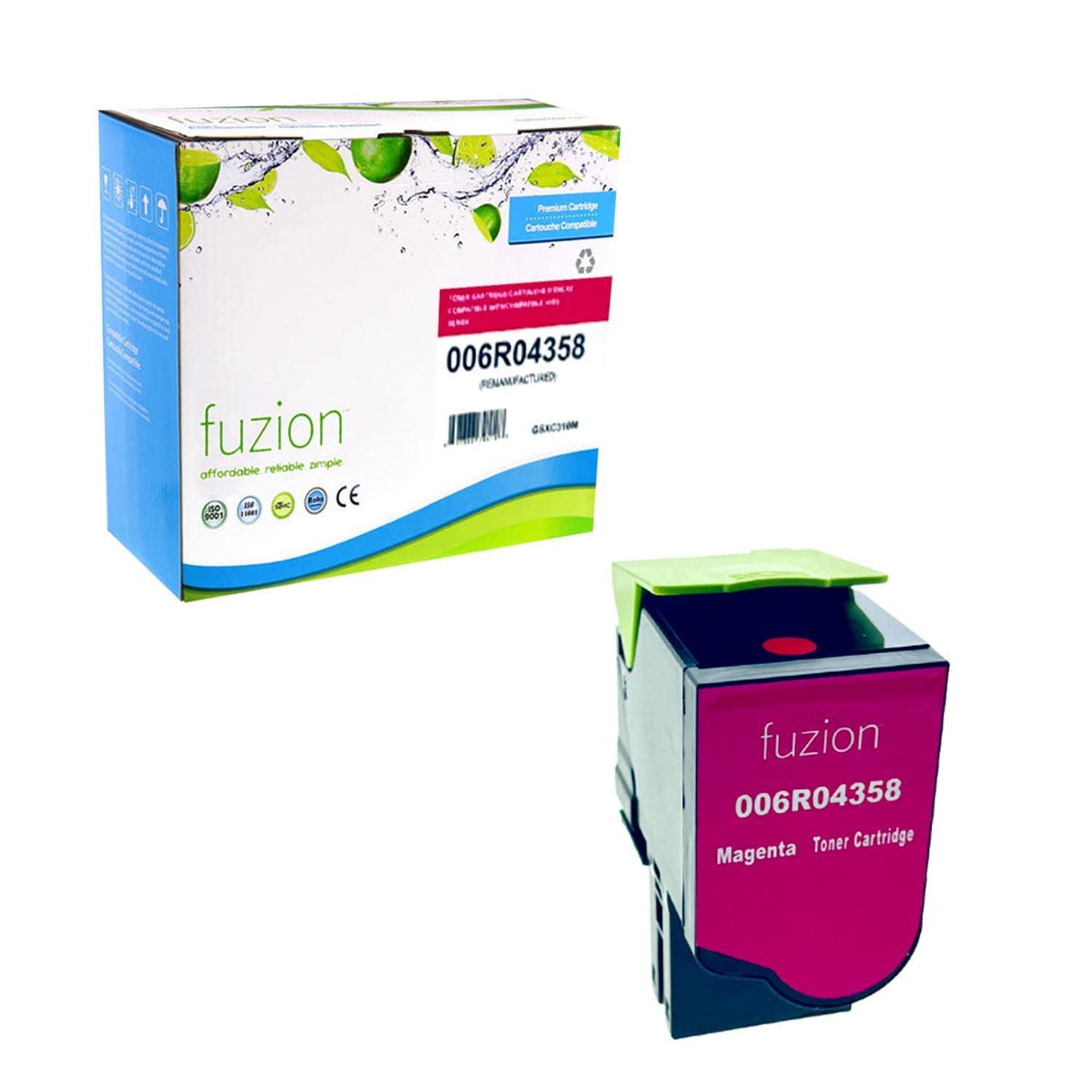 Fuzion Remanufactured Toner for Xerox 006R04358 - Magenta