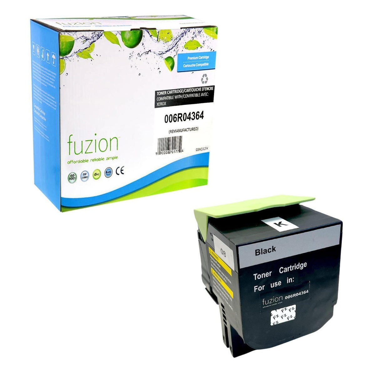 Fuzion Remanufactured Toner for Xerox 006R04364 High Yield - Black