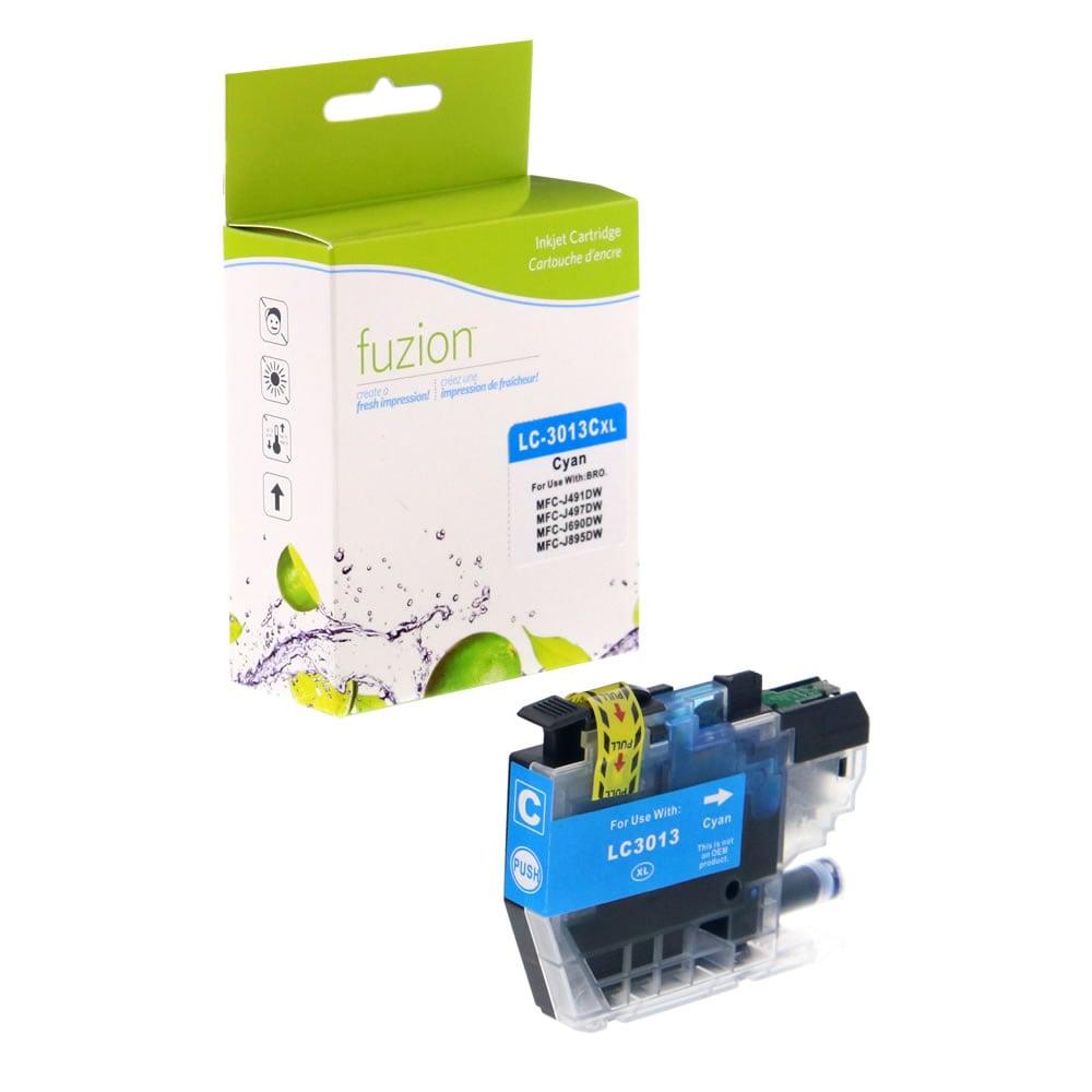 Fuzion Brother New Compatible Inkjet for Brother LC3013C - Cyan