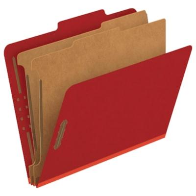 Pendaflex Pressboard Classification Folder – Red, Letter Size, 2 Dividers, 6 Fasteners – 1 Each Maximum durability, eco-conscious design, and expandable storage for professional-grade organization.