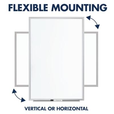 Quartet Classic Nano-Clean Magnetic Dry-Erase Board, 36" x 24" (3' x 2'), Silver Aluminum Frame - SM533