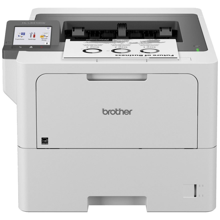 Brother HL-L6310DW Enterprise Monochrome Laser Printer with Low-cost Printing, Wireless
Networking, and Large Paper Capacity