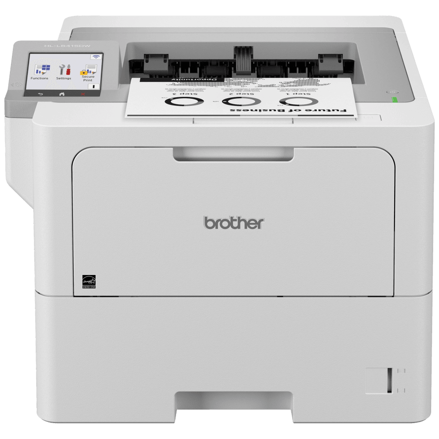Brother HL-L6415DW Enterprise Monochrome Laser Printer with a Low Total Cost of Ownership, Advanced Security, and Large Paper Capacity