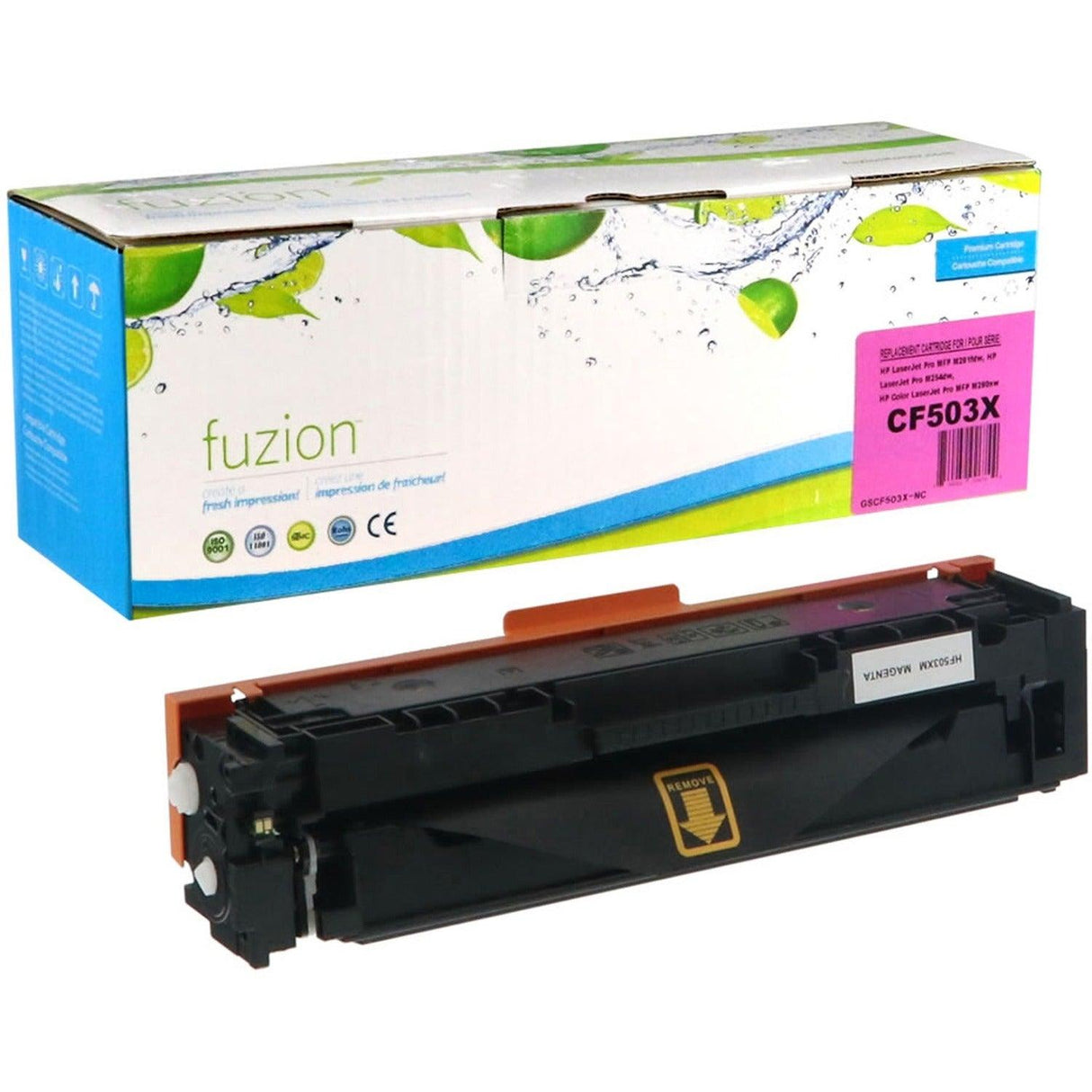 fuzion Remanufactured Laser Toner Cartridge - Alternative for HP 202X (CF503X) - Magenta - 1 Each
