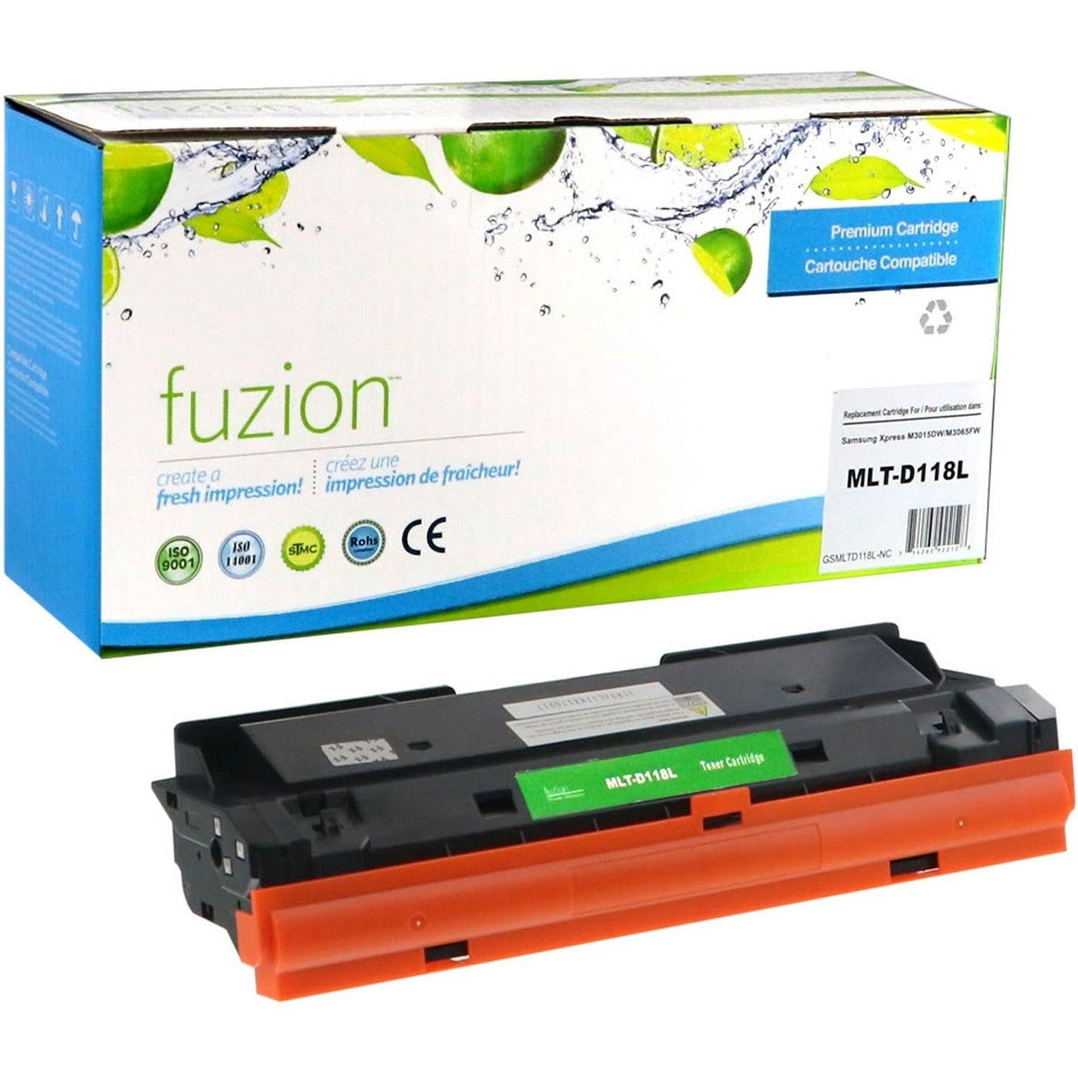 fuzion Remanufactured Laser Toner Cartridge - Alternative for Samsung ML-TD118 (MLTD118L-NC) - Black - 1 Each