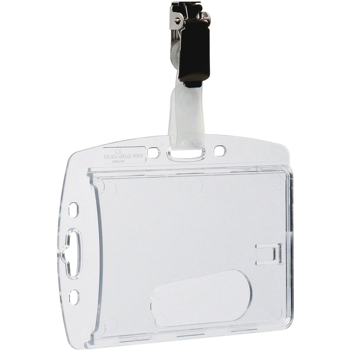 DURABLE Rotating Strap Clip ID Card Holder