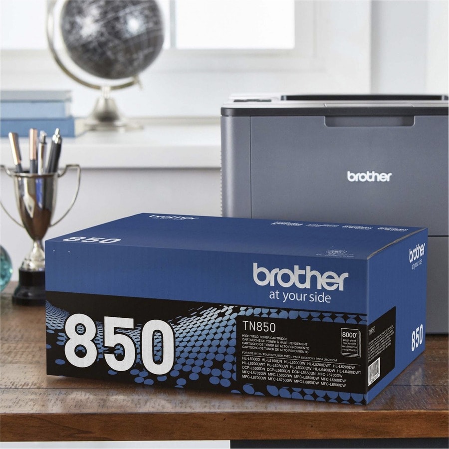 Brother TN850 Original Toner Cartridge - Laser - High Yield - 8000 Pages - Black