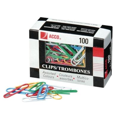 PAPER CLIPS 50MM VINYL COATED