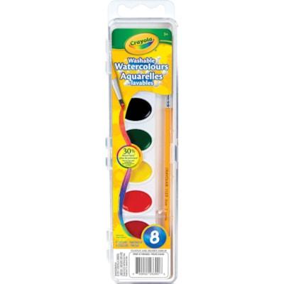 8 WASHABLE WATERCOLOUR PAINTS