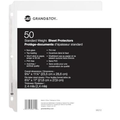 G&T SHEET PROT 2.4MIL NO GLARE