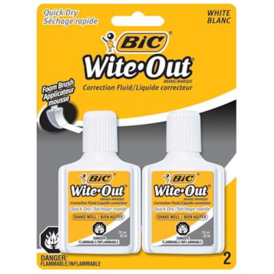 Wite-Out Quick Dry Correction Fluid - 0.74 fl oz (22 mL) - 1 / Pack