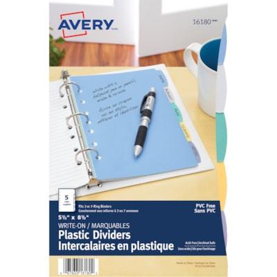 AVERY WRITE ON PLASTIC DIVIDER