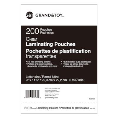 G&T LETTER POUCH 3MIL 200