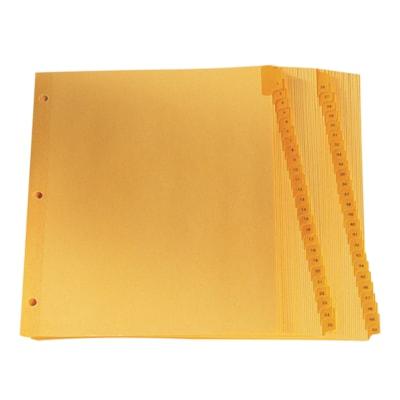 BINDR INDX NUM 50TABS LTR BUFF