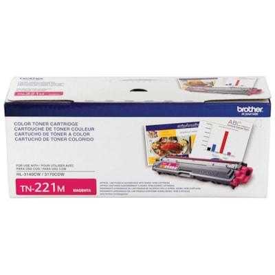 Brother TN221M Original Toner Cartridge - Laser - Standard Yield - 1400 Pages - Magenta