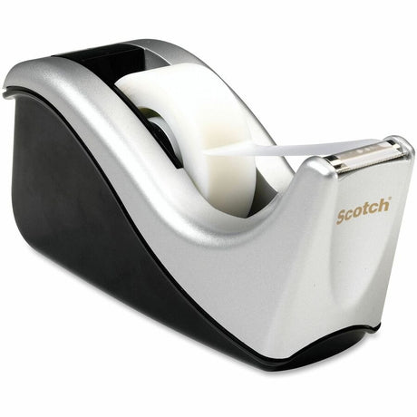 Scotch tape dispenser on a white background