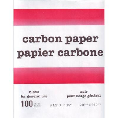 CARBON PAPER BLK LTR 100/BX