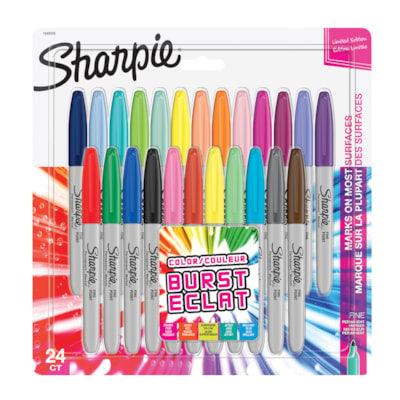 SHARPIE FINE 24 ASST COL SHOCK
