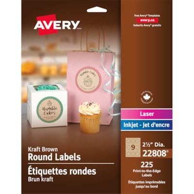 PRINT-TO-THE-EDGE ROUND LABELS