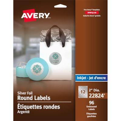 EMBOSSED ROUND LABELS