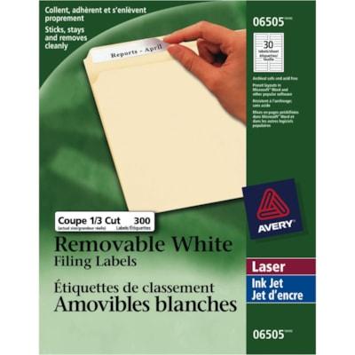 FILE FOLDER LABEL LASER WHT