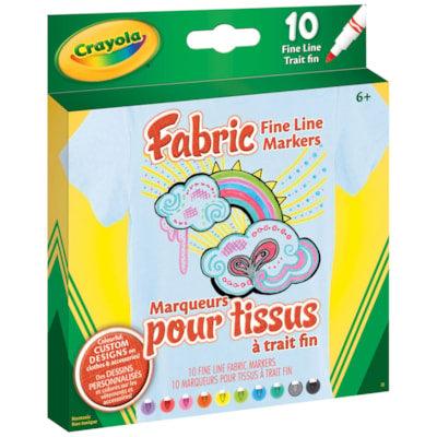 FABRIC MARKERS FINE LINE 10 CT