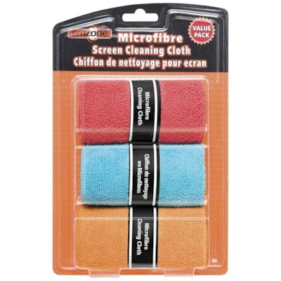 EMZONE MICROFIBRE CLOTHS 3PK
