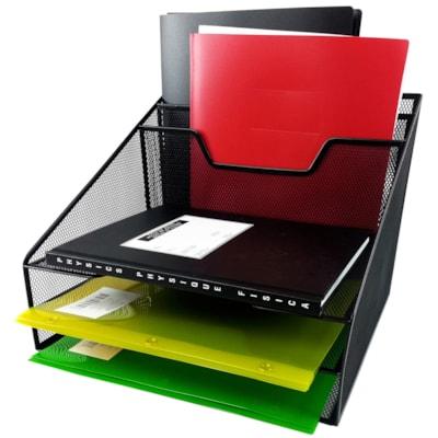 BLACK MESH FILE TRAY SORTER