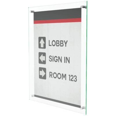 DEFLECTO CLEAR SIGN HOLDER