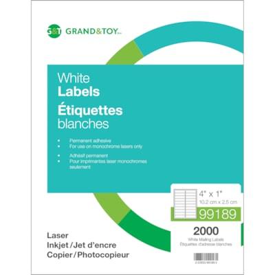 ADDRESS LBL LASER 4X1