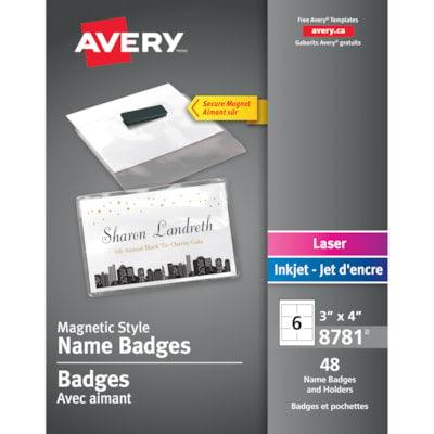MAGNETIC STYLE NAME BADGES