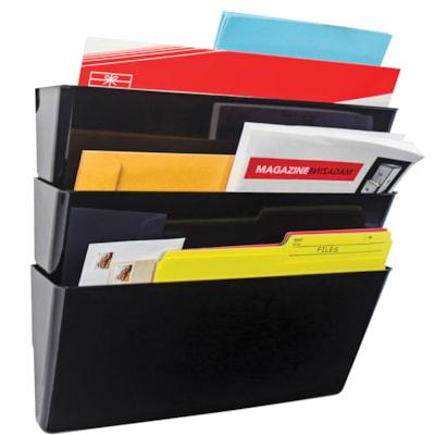UNBREAK POCKETS,LEGAL,BLK,3PK